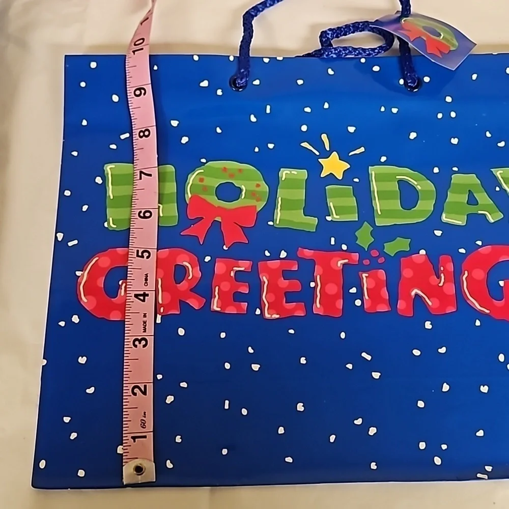 Holiday Gift Bags Rugrats Poinsettias Greetings Bundle of 11 - Picture 12 of 14